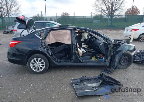 2017 Nissan Sentra Sv z USA, uszkodzony, nr VIN 3N1AB7AP6HY279915